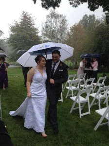 We got married (and it rained!)